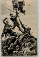 39871511 - Landser Erobern Im Nahkampf Eine Franzoesische Fahne Verlag Schaar & Dathe Nr. 56 Feldpost Landwehr-Brig.-Er - War 1914-18