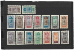HAUT - SENEGAL & NIGER   1914 - 17   Y.T. N° 18  à  34  Incomplet  NEUF* - Used Stamps