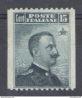 1906 Italia - N. 80 - 15 Cent Grigio Nero Non Dentellato Verticalmente - MH* - Sonstige & Ohne Zuordnung