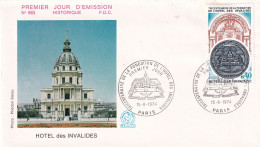 1er Jour, Tricentenaire De La Fondation De L'Hôtel Des Invalides - 1970-1979