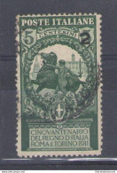 1913 Italia - N. 99f - Un Solo 2 In Soprastampa - Usato - Autres & Non Classés