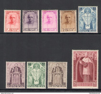 1932 Belgio - N. 342/350 - Cardinal Mercier 9 Valori - MNH** - Sorani - Otros & Sin Clasificación