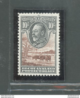 1932 Bechuanaland Protectorate, Stanley Gibbons N. 110, 10 Scellini Black And Brown - MNH** - Altri & Non Classificati