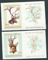 Ungheria, Magyar Posta, Hungary, Hongrie 1963-1965; Cervo E Capriolo, Deer And Roe, N.D., New. - Animalez De Caza