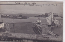 Carte Photo Antibes (06 Alpes Maritimes) Février 1924 - Other & Unclassified