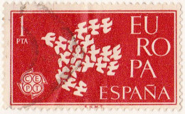 1961 - ESPAÑA -  EUROPA CEPT - EDIFIL 1371 - Usati