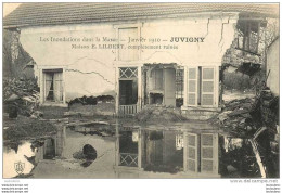 51 JUVIGNY LES INONDATIONS 1910 MAISON LILBERT COMPLETEMENT RUINEE - Altri & Non Classificati