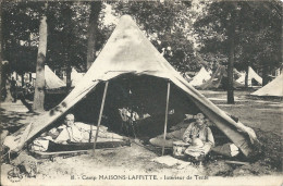 Maisons-Laffitte (78) - Camp - Intérieur De Tente - Maisons-Laffitte