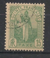 GUINEE - 1905 - Taxe TT N°YT. 3 - Fouta-Djalon 15c Vert - Oblitéré / Used - Gebruikt