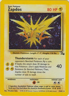 Pokemon (engl.): Fossil Set - 15 Zapdos, Holo, 2nd Issue 1999-2000; New - Andere & Zonder Classificatie