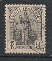 GUINEE - 1905 - Taxe TT N°YT. 5 - Fouta-Djalon 50c Noir - Oblitéré / Used - Usados