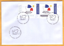 2023  Moldova Special Postmark „I Love Peace!”, Ukraine - Moldavië