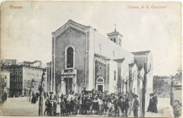 C. P. A. : Friuli : Trieste : Chiesa Di S. Giacomo, Animé, Timbre Ostereich En 1918 - Trieste (Triest)