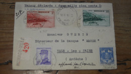 MONACO, Enveloppe Recommandée, Chargée - 1940 .............. E3-90 - Covers & Documents