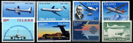 Island - Lot Aus 1959 - 1995 - Postfrisch MNH - Flugzeuge Airplanes - Airplanes