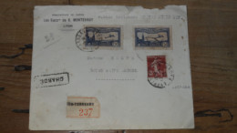 Enveloppe Recommandée, Chargée - 1933 .............. Boite-1 ......... 596 - Cartas & Documentos