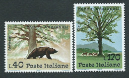Italia, Italy, Italien, Italie 1967; Trees With Bear And Deer, Alberi Con Orso E Con Daini. New. - Trees
