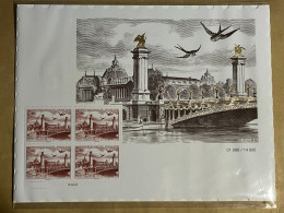 Affiche De 2023 Poste Aérienne "CITT Paris 1949 (pont Alexandre III)" (avec Port Suivi Gratuit). - Neufs