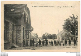 08 AVAUX LE CHATEAU GROUPE SCOLAIRE ET POSTE - Autres & Non Classés