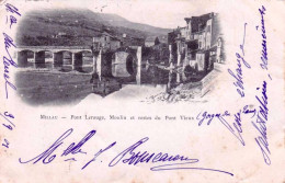 12 - Aveyron -  MILLAU  - Pont Lerouge - Moulin Et Restes Du Vieux Pont Carte Precurseur 1901 - Millau