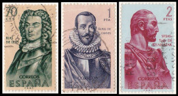 1961 - ESPAÑA -  FORJADORES DE AMERICA (2ª SERIE ) - LOTE 3 SELLOS - Used Stamps