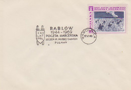 Poland Postmark D69.05.17 WAWOLNICA.kop: Rablow Scouting Post Pulawy - Enteros Postales
