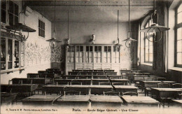 N°3164 W -cpa Paris -école Edgar Quinet -une Classe- - Education, Schools And Universities