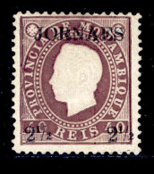 ! ! Mozambique - 1893 King Luis "JORNAES" OVP 2 1/2 R - Af. 24 - No Gum - Mozambique