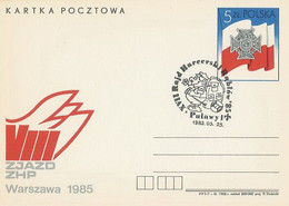 Poland Postmark D85.05.25 Pul: PULAWY Scouting Tourism Rally Rablow - Stamped Stationery
