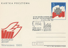 Poland Postmark D86.05.17 PULAWY: Scouting Rally Rablow - Stamped Stationery