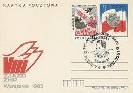 Poland Postmark D87.05.21 PULAWY.02: Scouting Tourism Rablow - Stamped Stationery