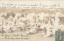 Tunisie - OUED DAMOUS - Les Zouaves Après La Soupe - CARTE PHOTO Datée Du 21 Juillet 1912 - Ed. Inconnu  - Tunesien