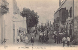 Tunisie - LA GOULETTE - La Rue Saint-Cyprien, à L'angle De La Rue Du Consulat - Ed. Neurdein ND Phot. 102 - Tunesien