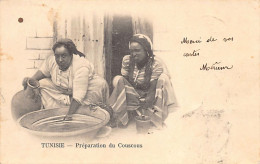 Tunisie - Femmes Préparant Le Couscous - Ed. Inconnu  - Tunesië
