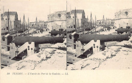 Tunisie - LA GOULETTE - L'entrée Du Port - CARTE STÉRÉO - Ed. Lévy L.L. 10 - Tunesien