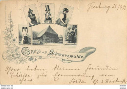 GRUSS AD SCHMARZMALDE VOYAGEE EN 1897 - Trachten