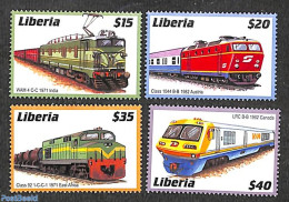 Liberia 2001 LOcomotives 4v, Mint NH, Transport - Railways - Treinen