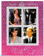 Guyana 1999 Prince Edward & Sophie Wedding 4v M/s, Mint NH, History - Kings & Queens (Royalty) - Royalties, Royals