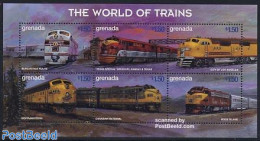 Grenada 1999 Railways 6v M/s, Burlington, Mint NH, Transport - Railways - Eisenbahnen
