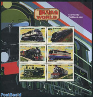 Gambia 1998 Railways 6v M/s, Baldwin, Mint NH, Transport - Railways - Trains