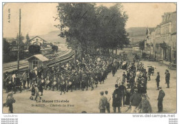 55 SAINT MIHIEL L'ARRIVEE DES BLEUS VOYAGEE EN 1909 - Saint Mihiel