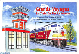 Congo Dem. Republic, (zaire) 2001 Canadian Pacific S/s, Mint NH, Transport - Railways - Trenes