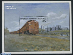 Congo Dem. Republic, (zaire) 2001 Pennsyvania Railway S/s, Mint NH, Transport - Railways - Trenes