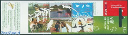 Netherlands 2001 Animals 5v In Booklet, Mint NH, Nature - Animals (others & Mixed) - Birds - Butterflies - Stamp Bookl.. - Ungebraucht