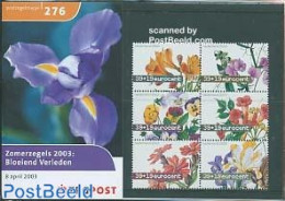 Netherlands 2003 Flowers, Presentation Pack 276, Mint NH, Nature - Flowers & Plants - Unused Stamps