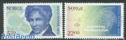 Norway 2002 Niels Abel 2v, Mint NH, Science - Statistics - Unused Stamps