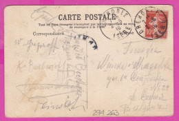 294263 / France - Dauphiné - Environs D'Uriage-les-Bains Le Plateau De Luitel PC 1910 Grenoble USED 10 C. Semeuse - Briefe U. Dokumente