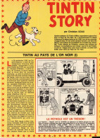 Tintin Au Pays De L'or Noir. Tintin Story. Les Archives De Moulinsart. Histoires, Variantes De L'album. 1979. - Historische Dokumente