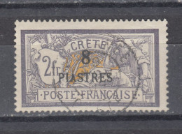 Crete 1903 - 8 Pt. Surcharge On 2 Fr. - Used (e-570) - Oblitérés