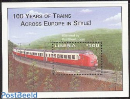 Liberia 2001 Europe TEE Train S/s, Mint NH, Transport - Railways - Trenes